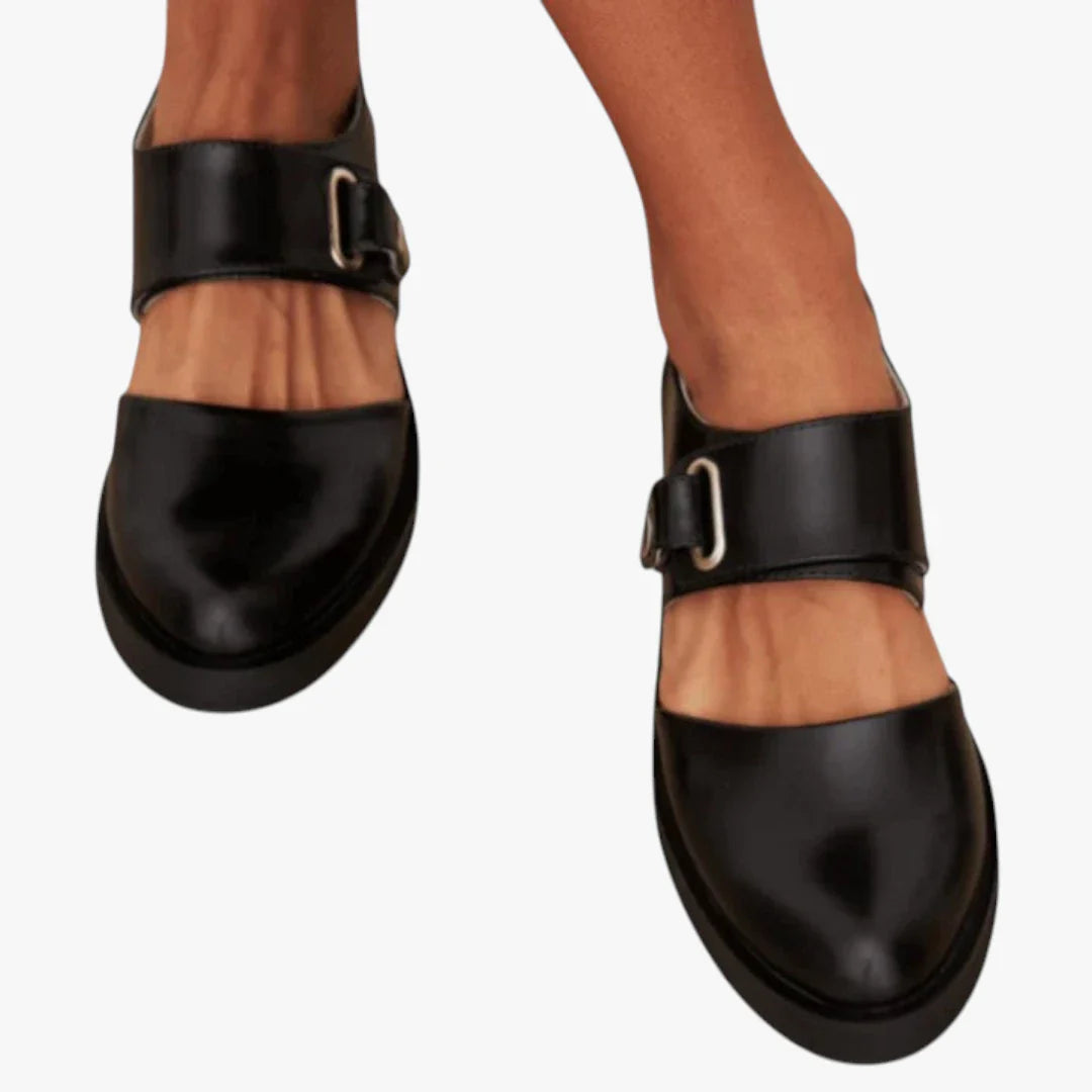 Dame Elegante Mary Jane Sko med Hæl og Spænde
