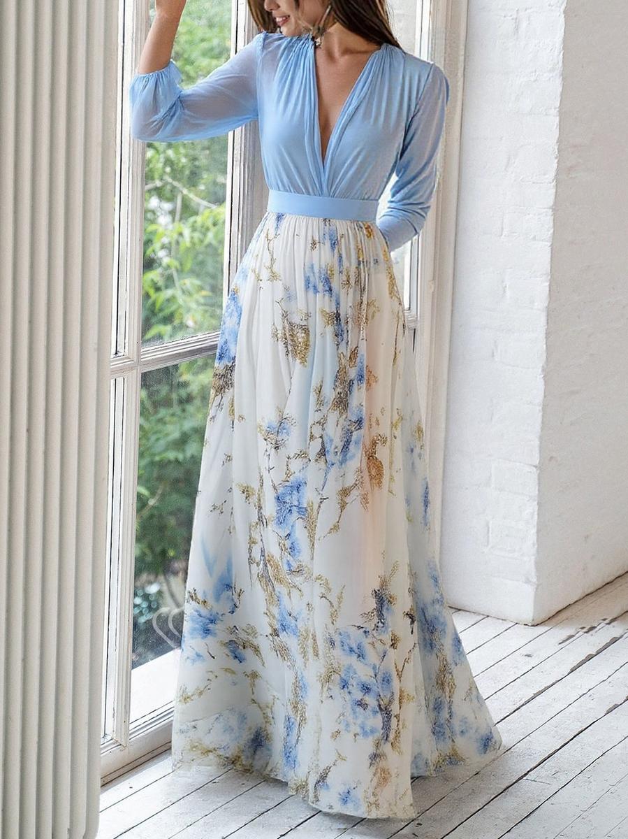 Maxi Kukallinen Mekko Pénélope | Ikimuistoinen Eleganssi Maison Claire ja Sylvie