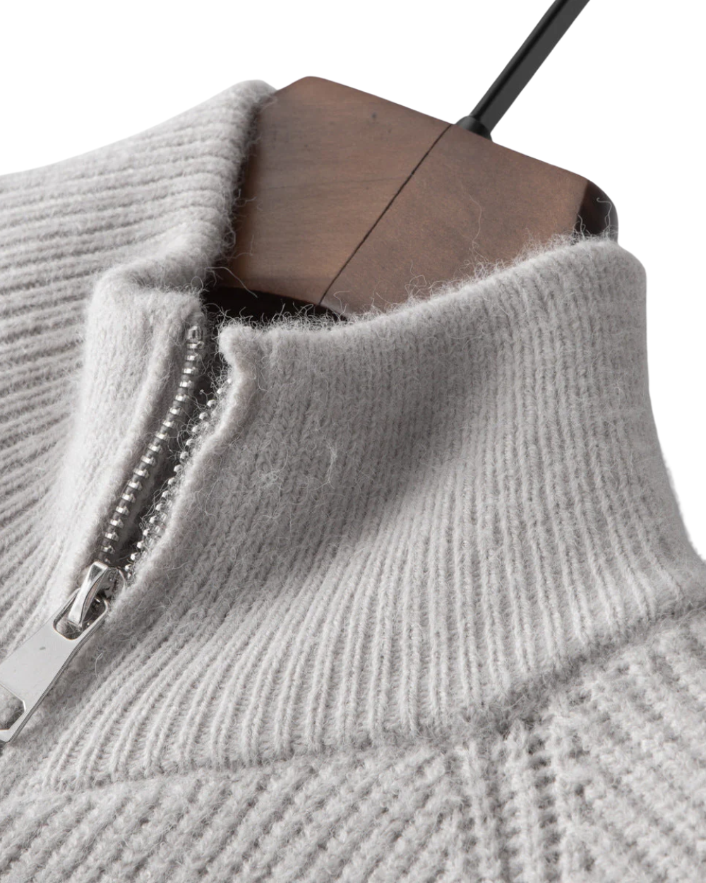 Merino-villapaita vetoketjulla Four Seasons