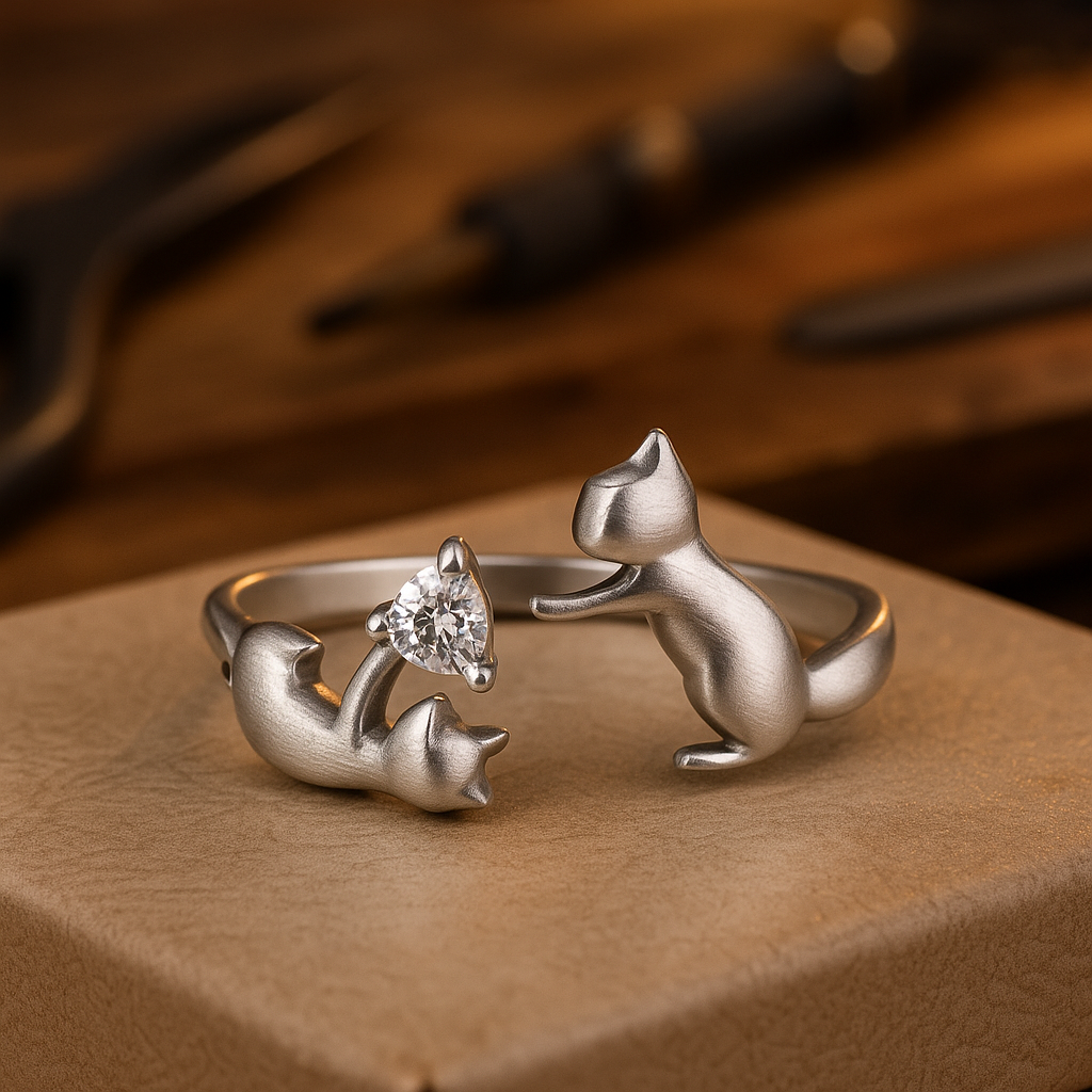 Purrfect-sormus | hopea 925