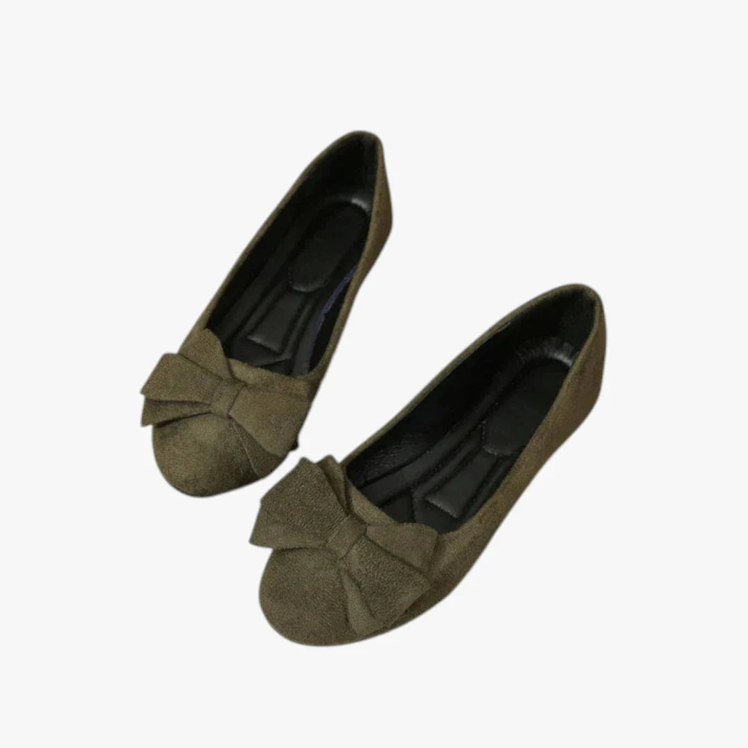 Dame Flade Ballerina Sko med Slip-on og Svangstøtte