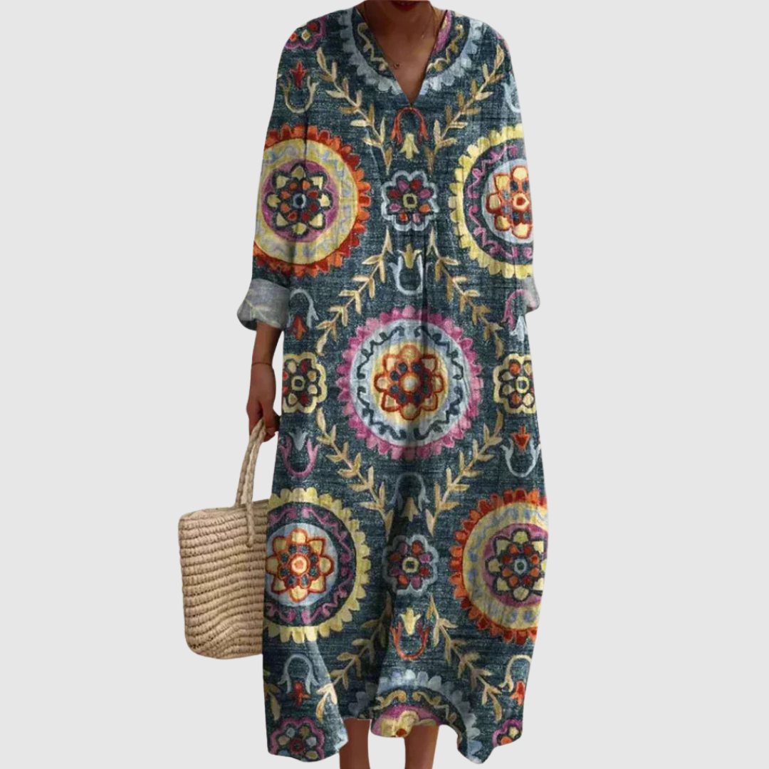 Ava | Geometrinen Midi Mekko