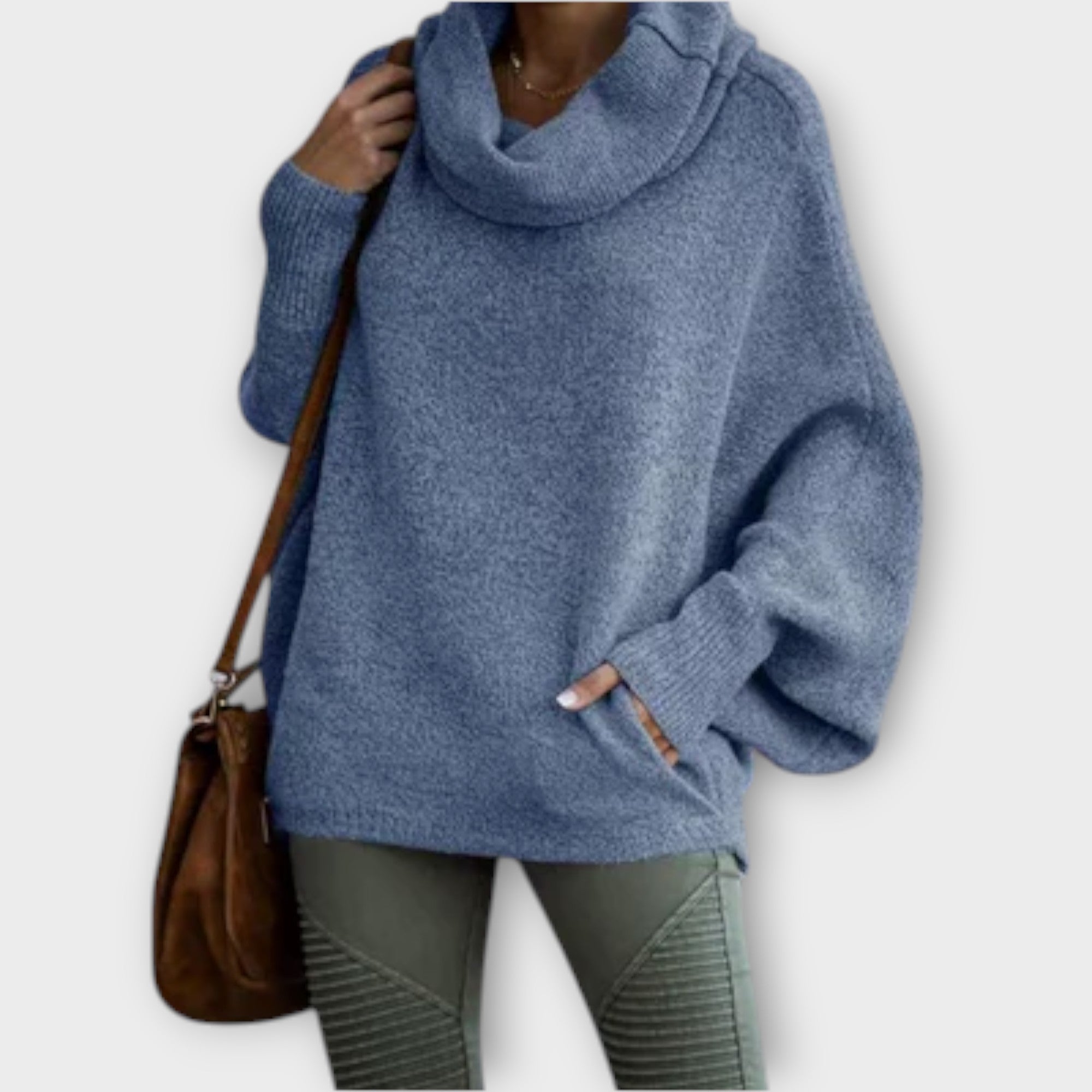 Ulrike - Tyylikäs turtleneck-naisten villapaita