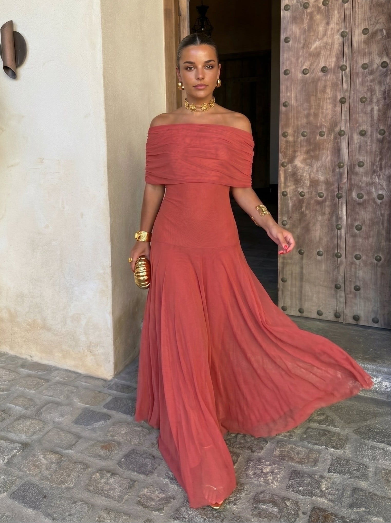 Elegantti Simba-silkkitüllimekko - Maison Claire et Sylvie