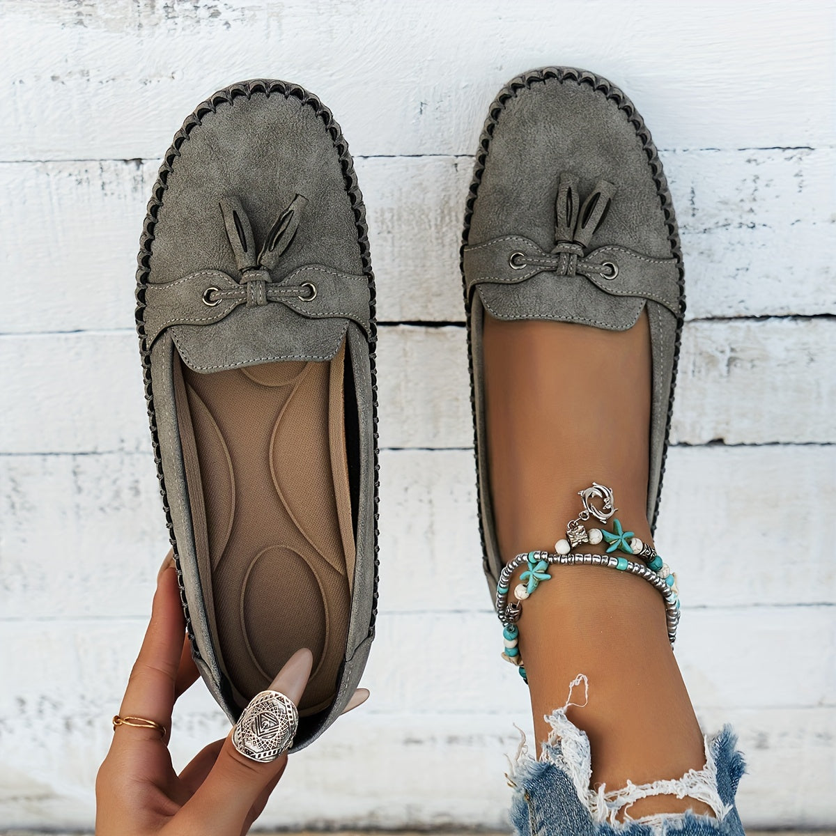 Nadine™ - Klassiset loaferit, joissa on tasselit