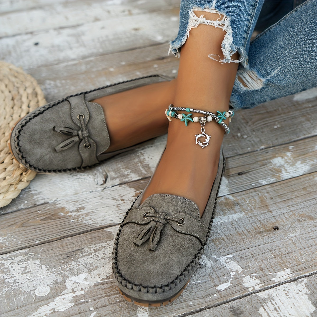 Nadine™ - Klassiset loaferit, joissa on tasselit