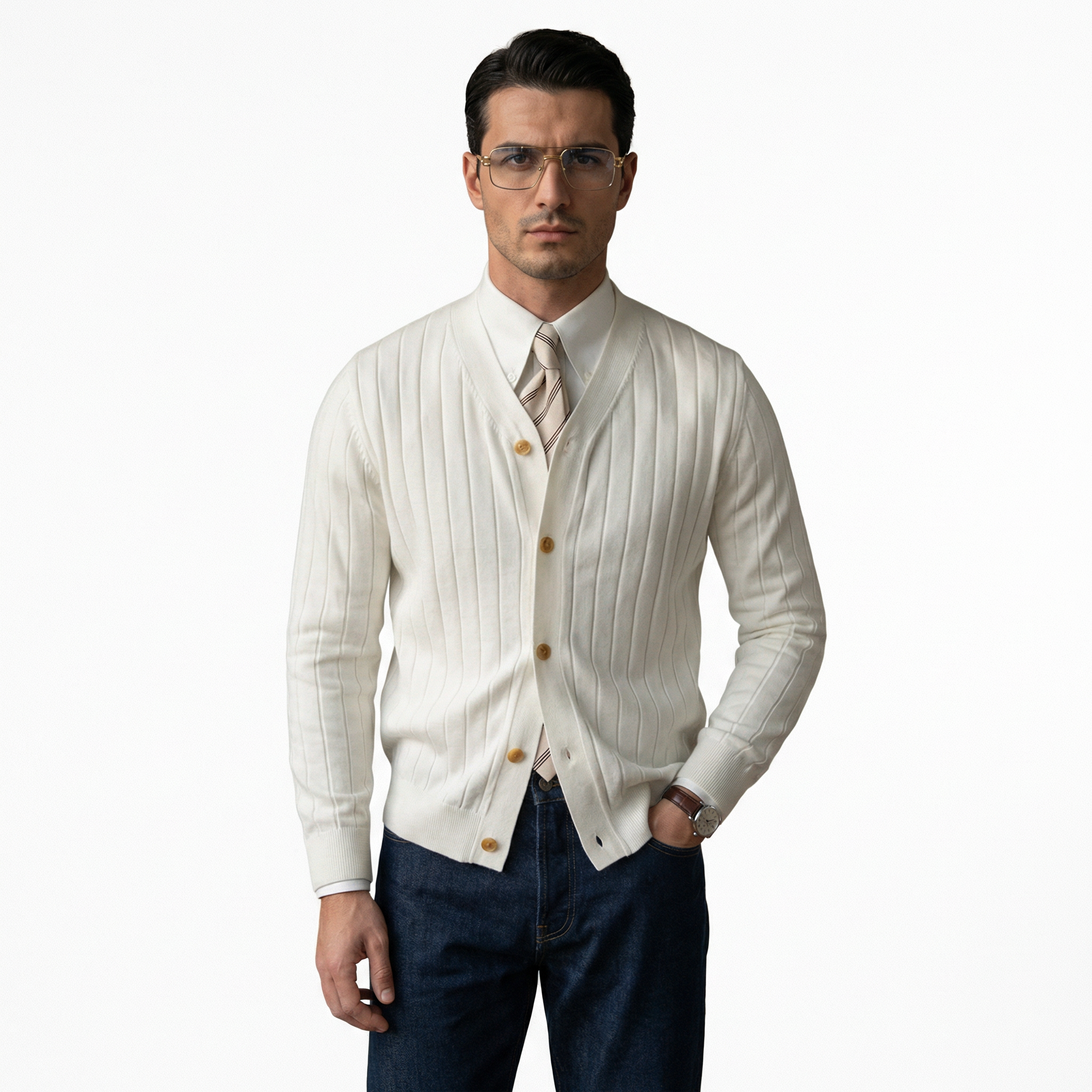 Tyylikäs smart-casual miesten takki tyylitietoisille miehille