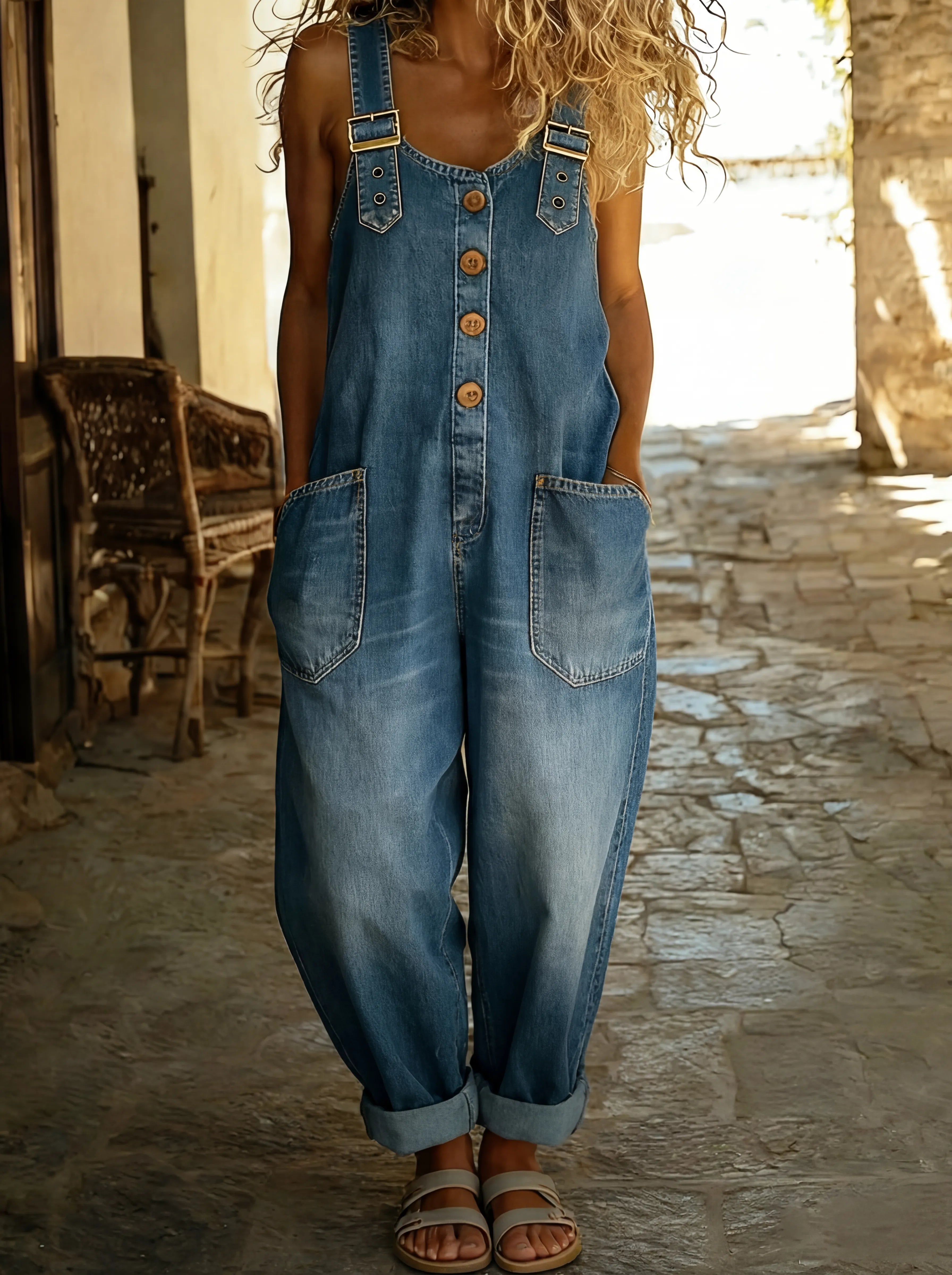Juul | Denim Overall säädettävillä olkaimilla