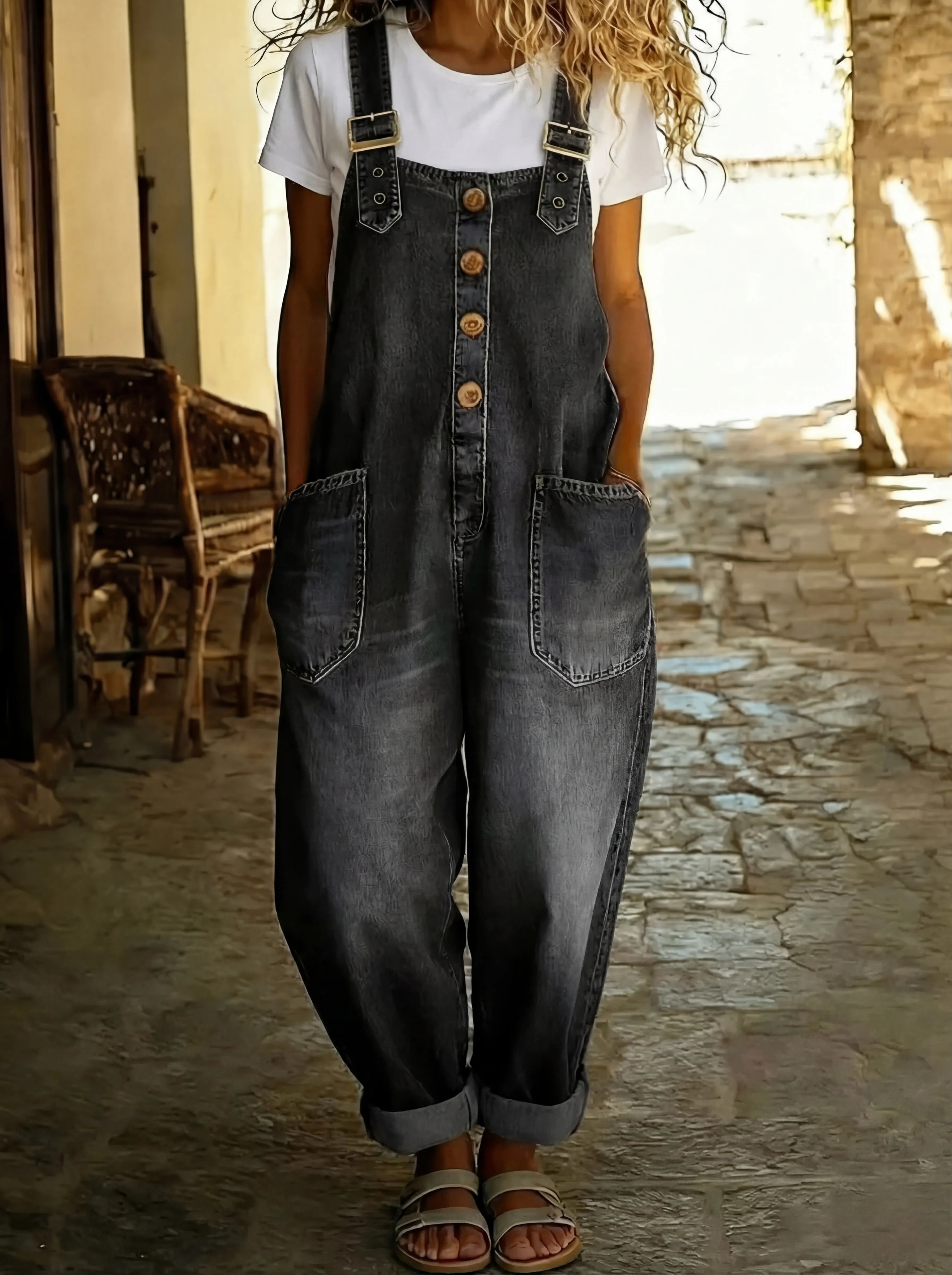 Juul | Denim Overall säädettävillä olkaimilla