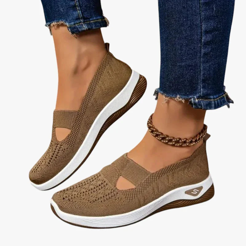 Dame Slip-on Løbesko med Svangstøtte og Lukkede Detaljer