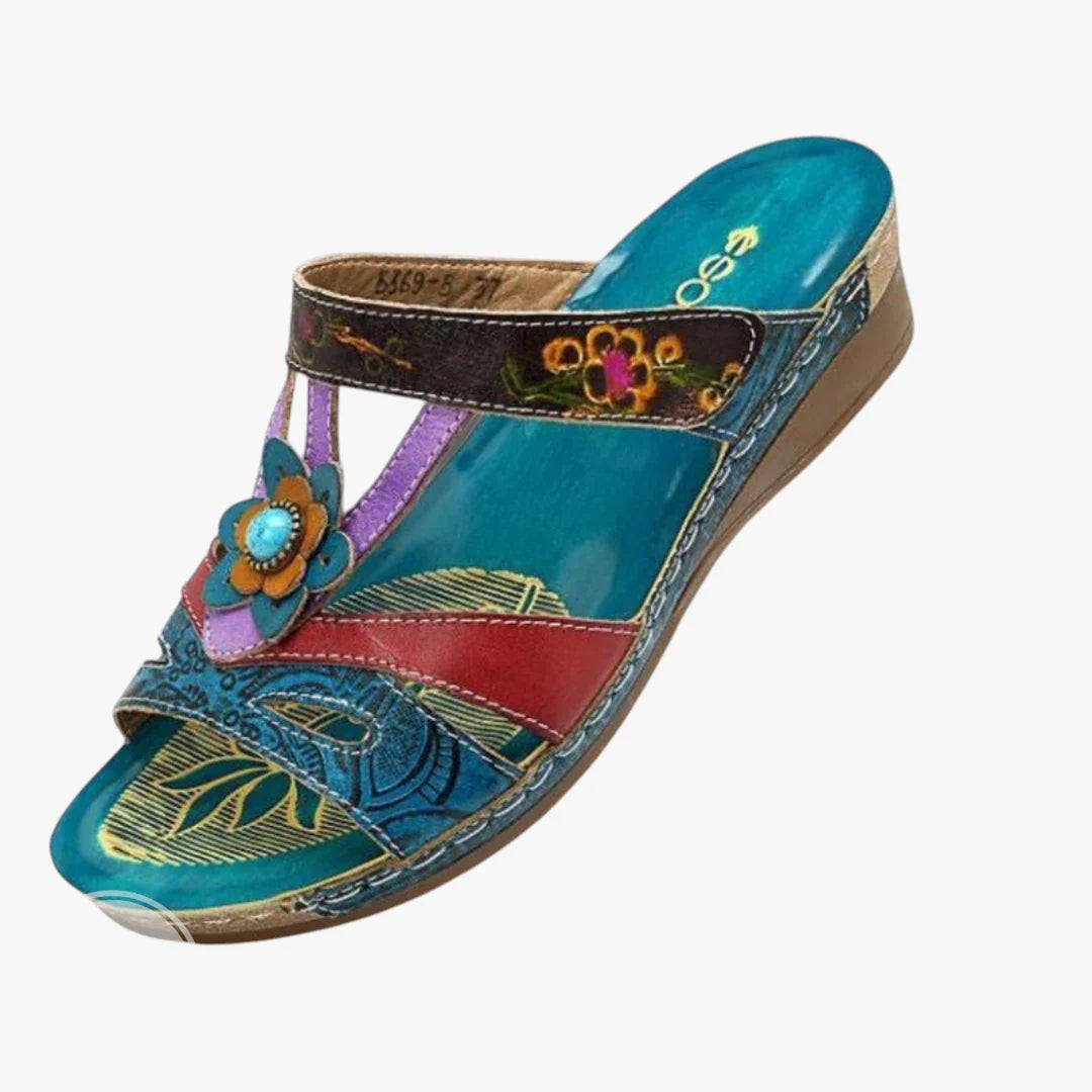 Dame Plateau Sandaler med Kilehæl og Perler