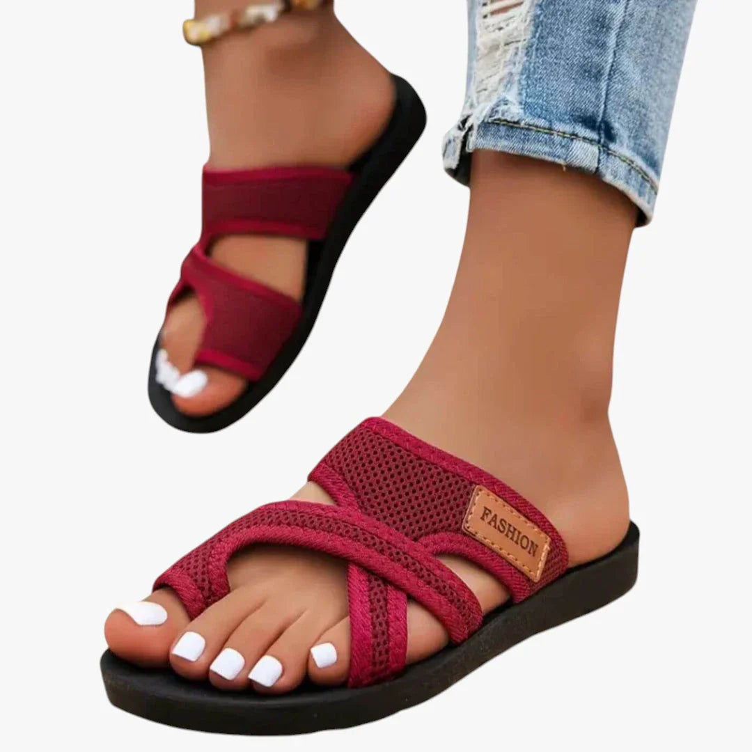 Dame Afslappede Sandaler med Plateau og Rem