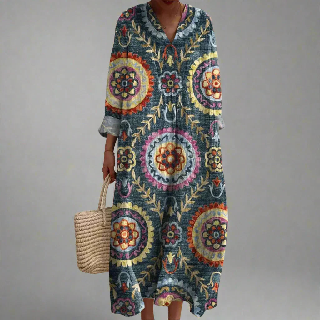 Ava | Geometrinen Midi Mekko
