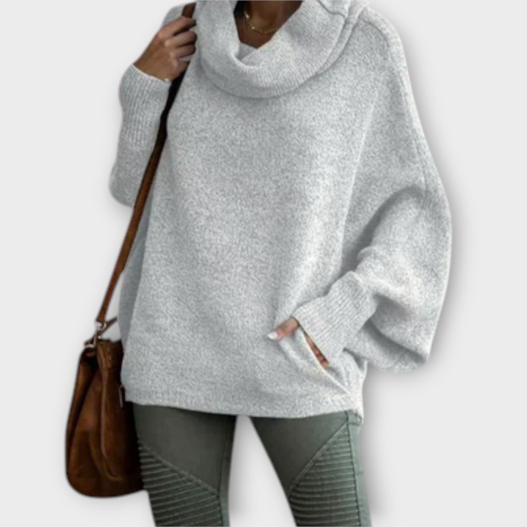Ulrike - Tyylikäs turtleneck-naisten villapaita