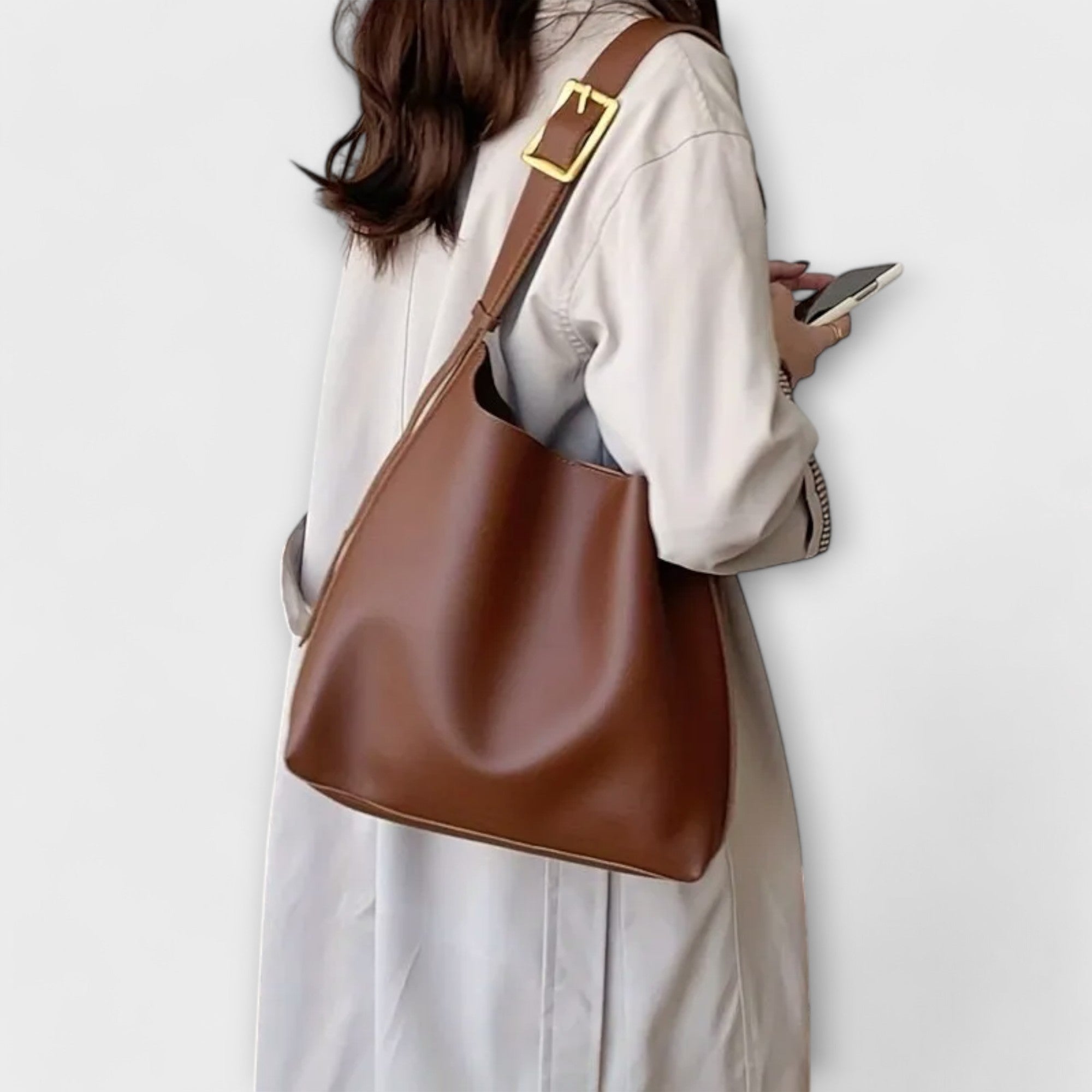 Lora | Tyylikäs nahkainen olkalaukku