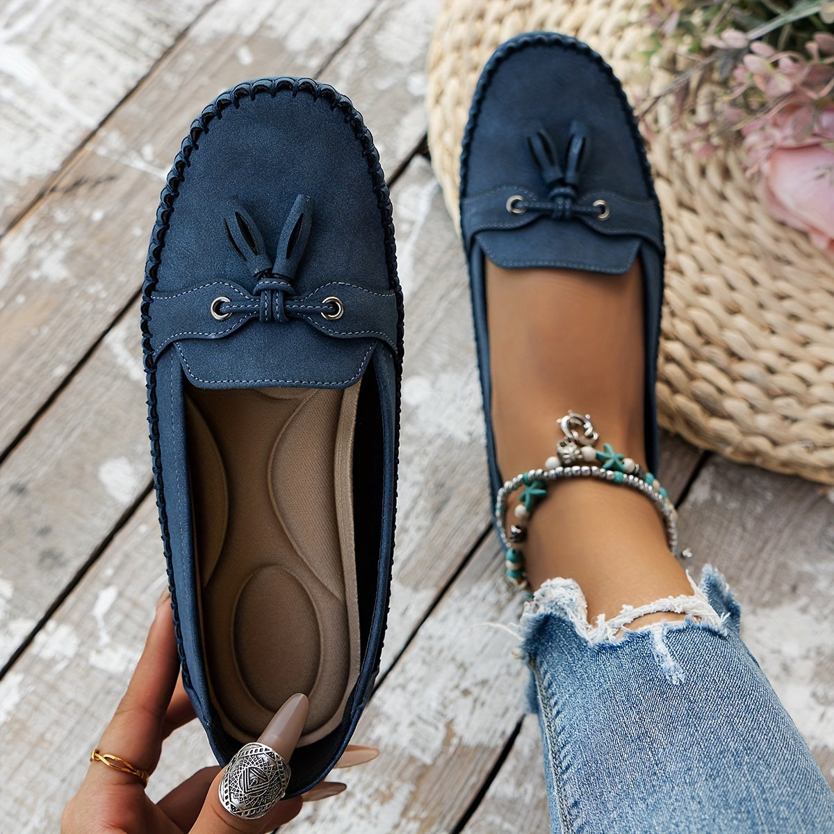 Nadine™ - Klassiset loaferit, joissa on tasselit