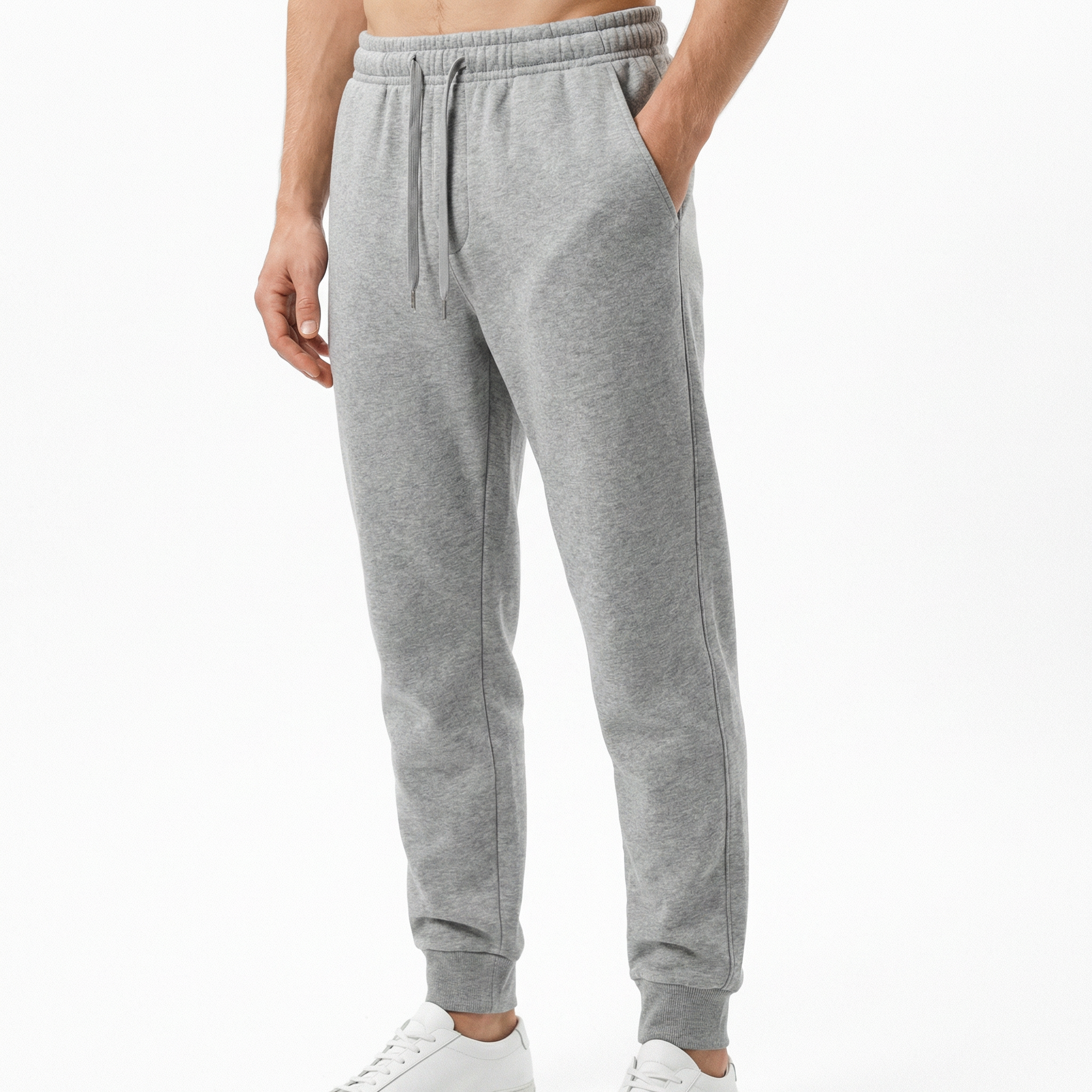 Korkealaatuiset miesten fleece-juoksuhousut
