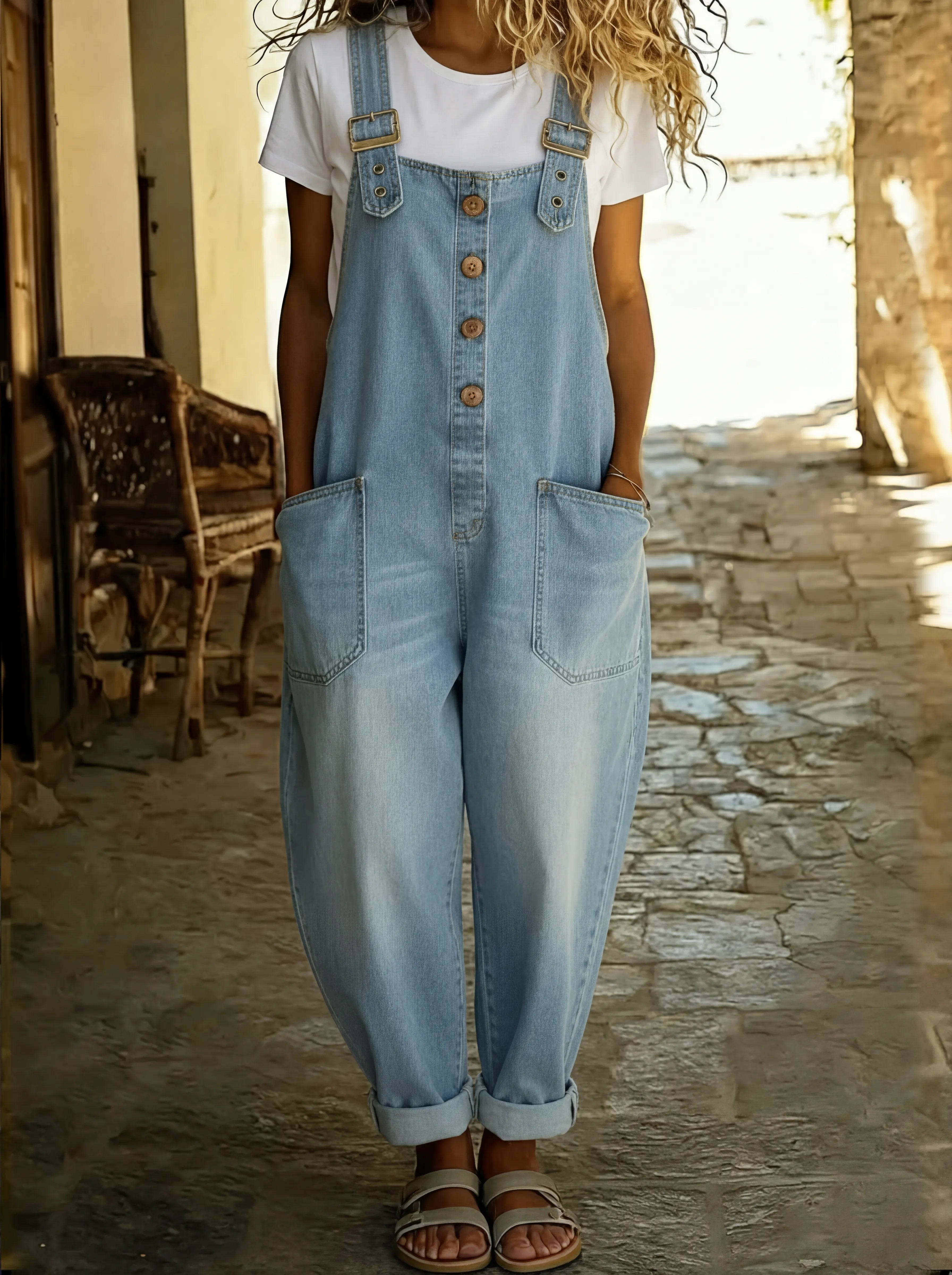 Juul | Denim Overall säädettävillä olkaimilla